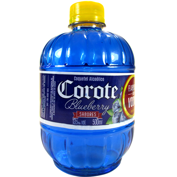 Coquetel Alcoólico Blueberry Corote Garrafa 500ml Clube Extra