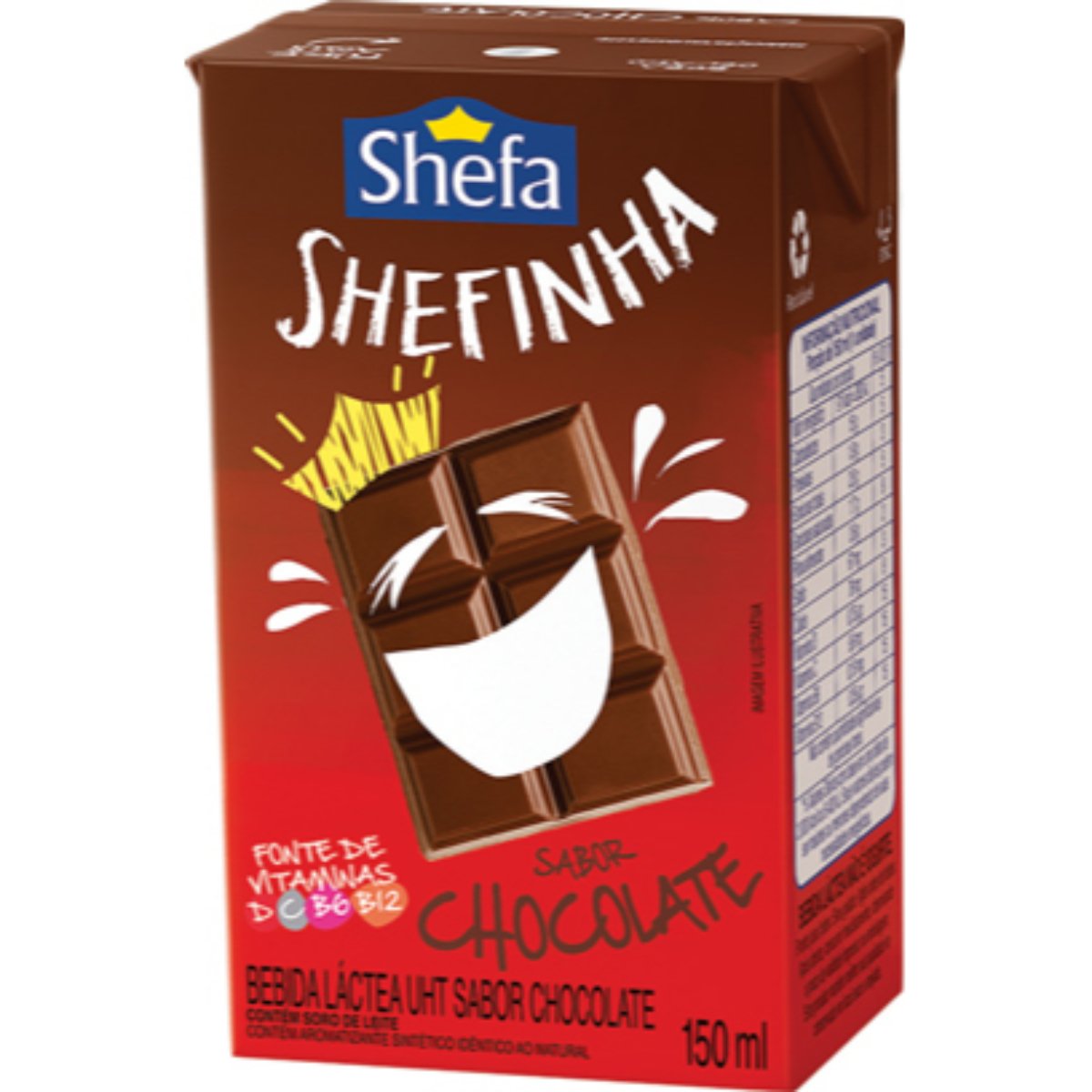 Bebida Láctea UHT Sabor Chocolate Shefa 150ml Clube Extra