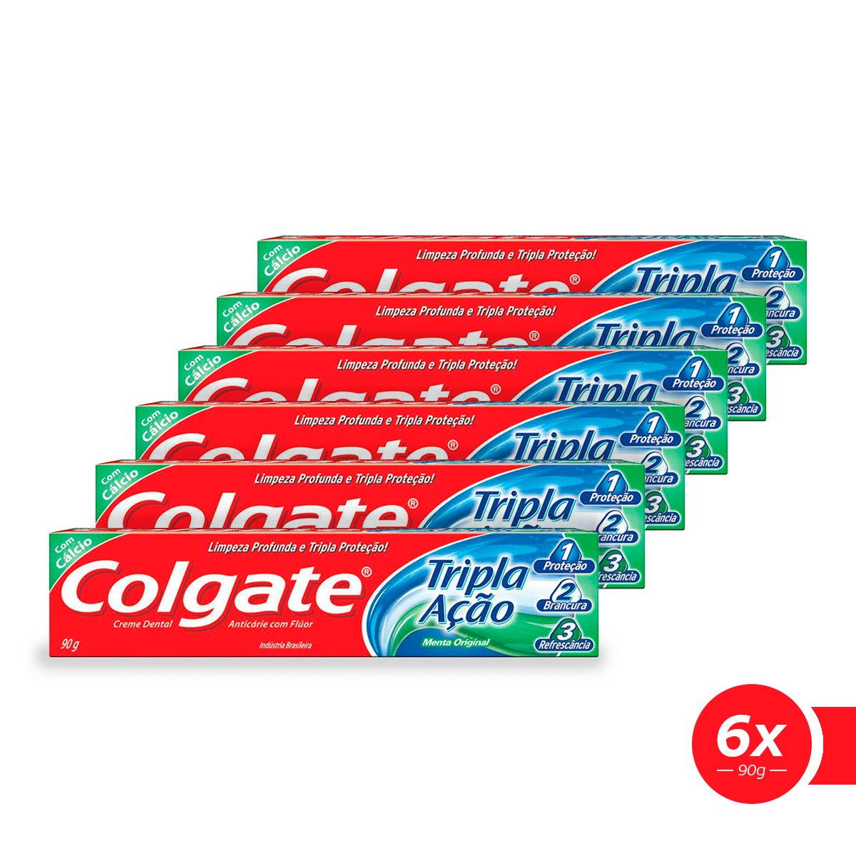 Creme Dental Colgate Tripla A O Menta Original G Kit Clube