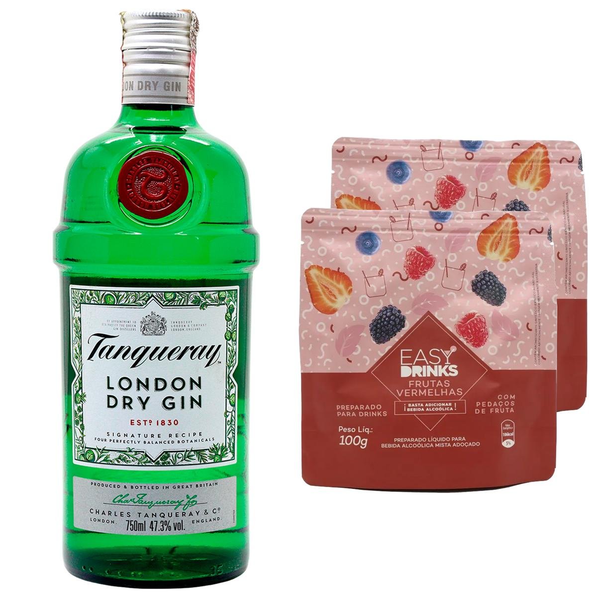 Gin Tanqueray Ml Packs Frutas Vermelhas Easy Drink S Ml