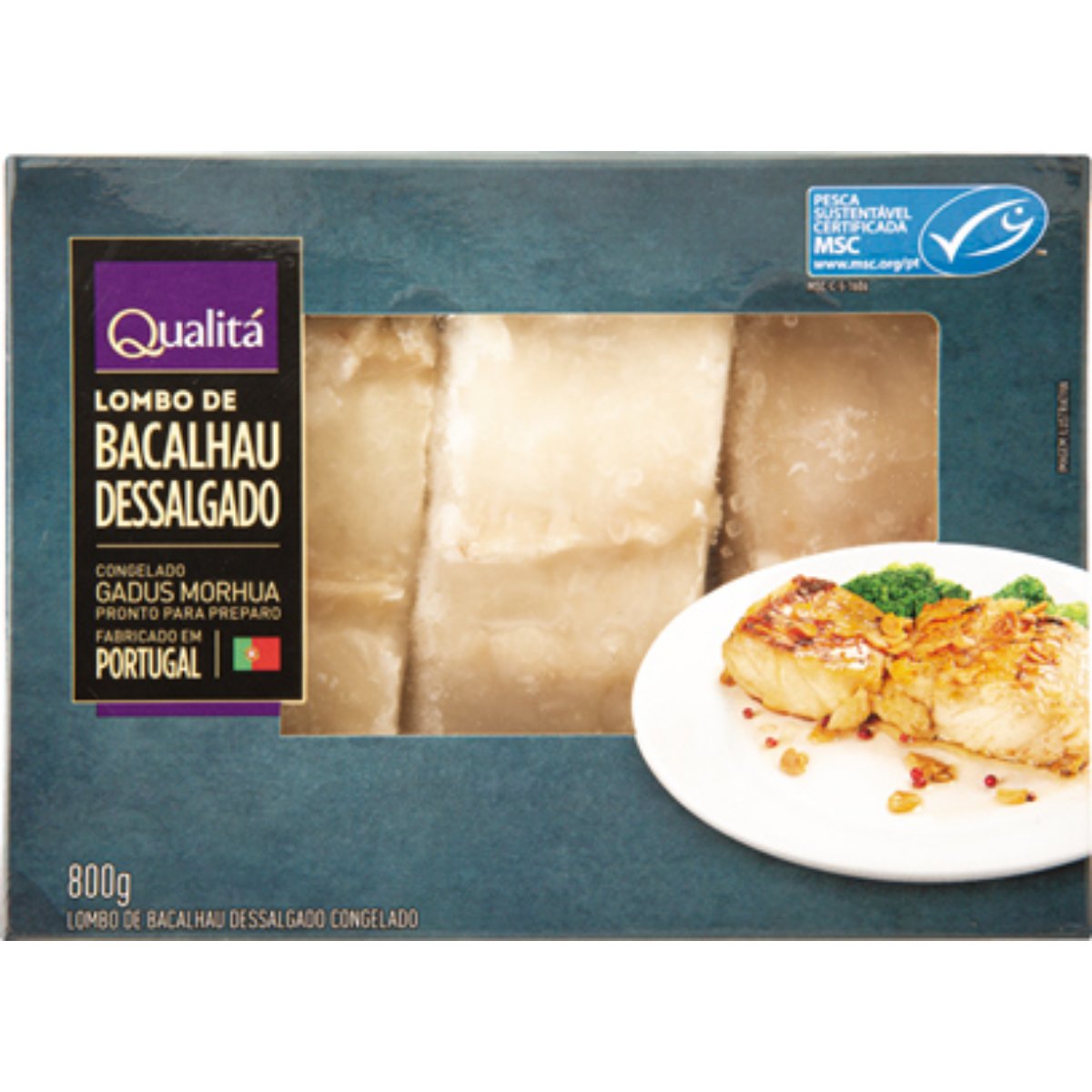 Lombo de Bacalhau Dessalgado Qualitá 800g Clube Extra