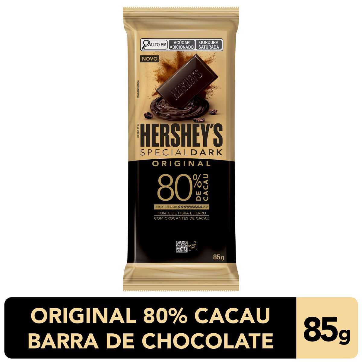 Chocolate 80 Cacau Tradicional Hershey S Special Dark Pacote 85g