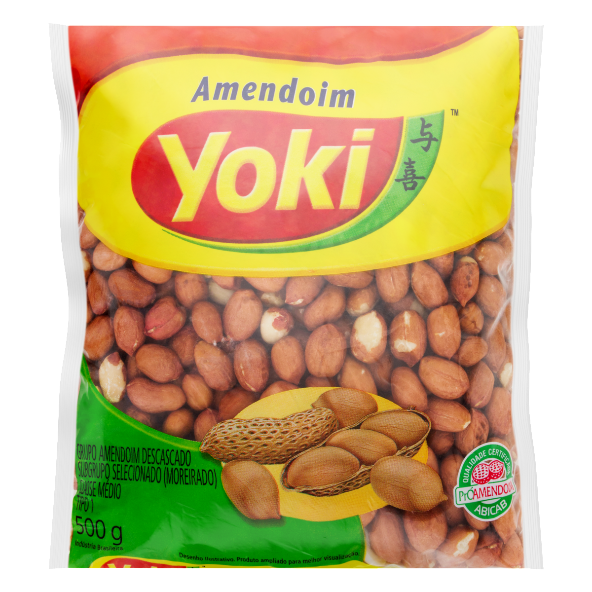 Amendoim Descascado Yoki Pacote 500g Clube Extra