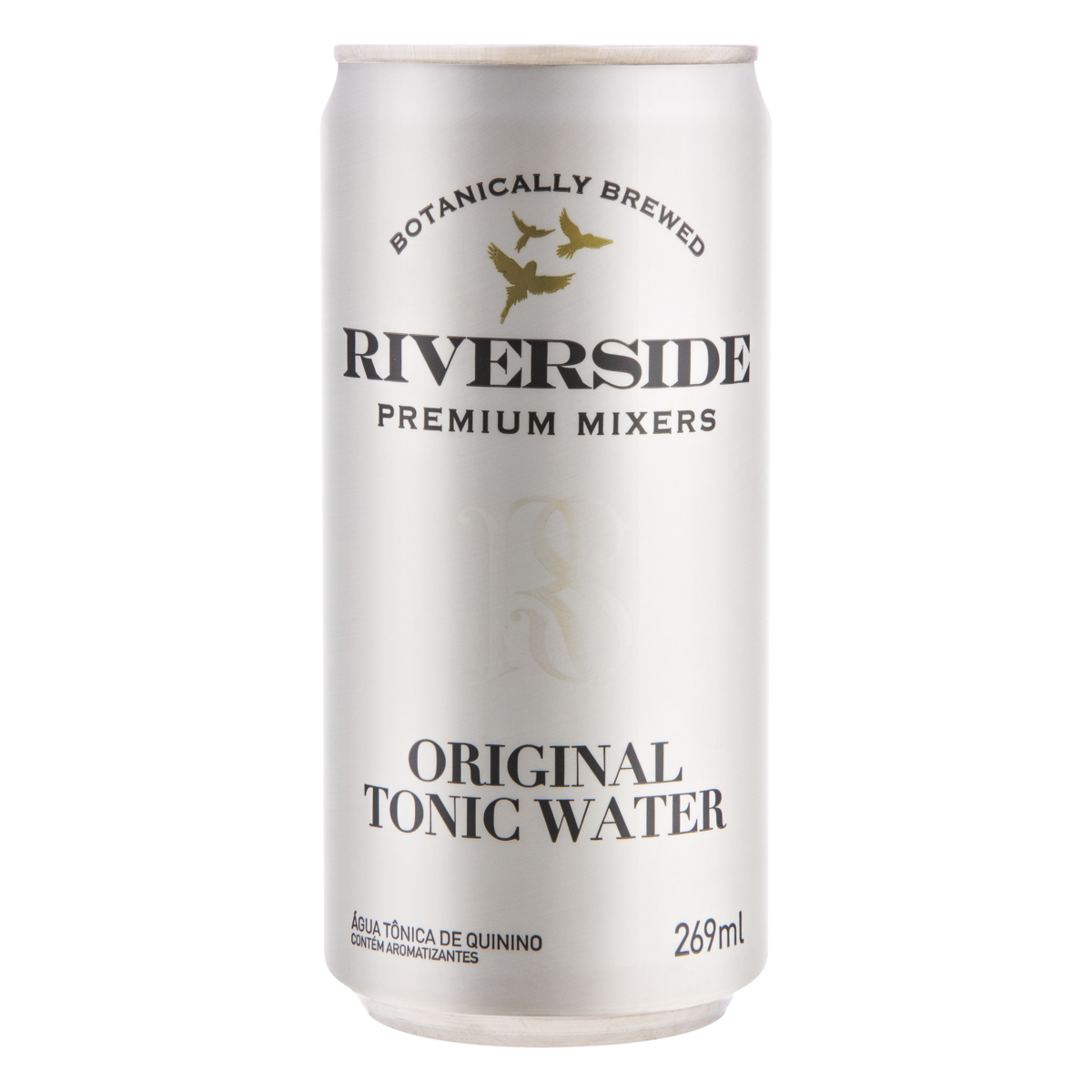 Água Tônica Original Riverside Premium Mixers Lata 269ml Clube Extra