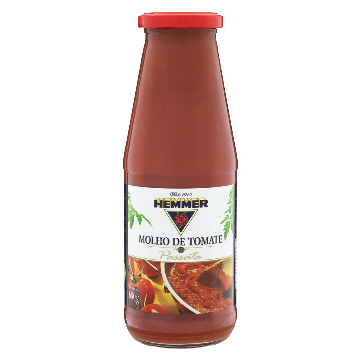 Molho De Tomate Passata Hemmer Vidro 680g Clube Extra