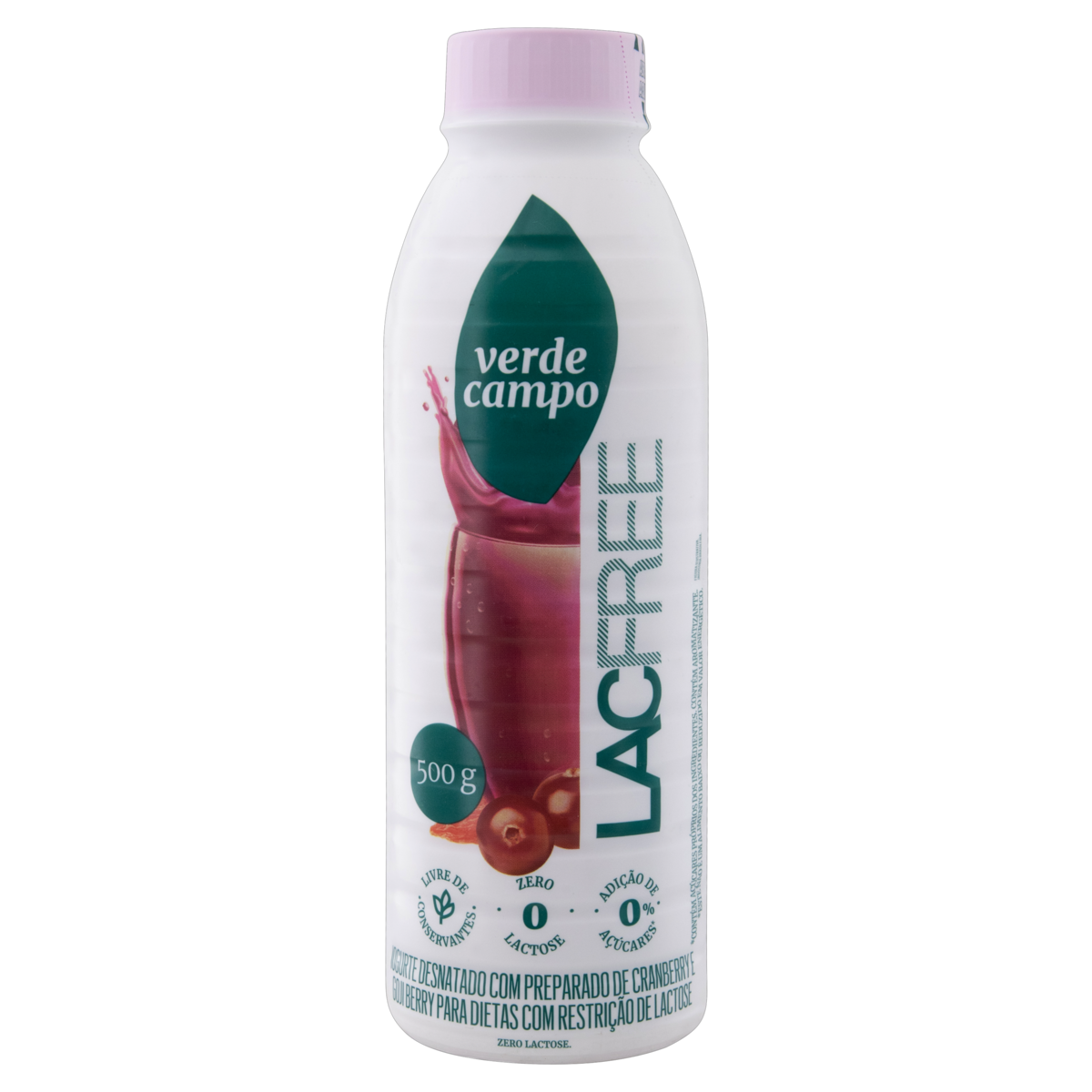 Iogurte Desnatado Com Polpa De Goji Berry E Cranberry Lacfree