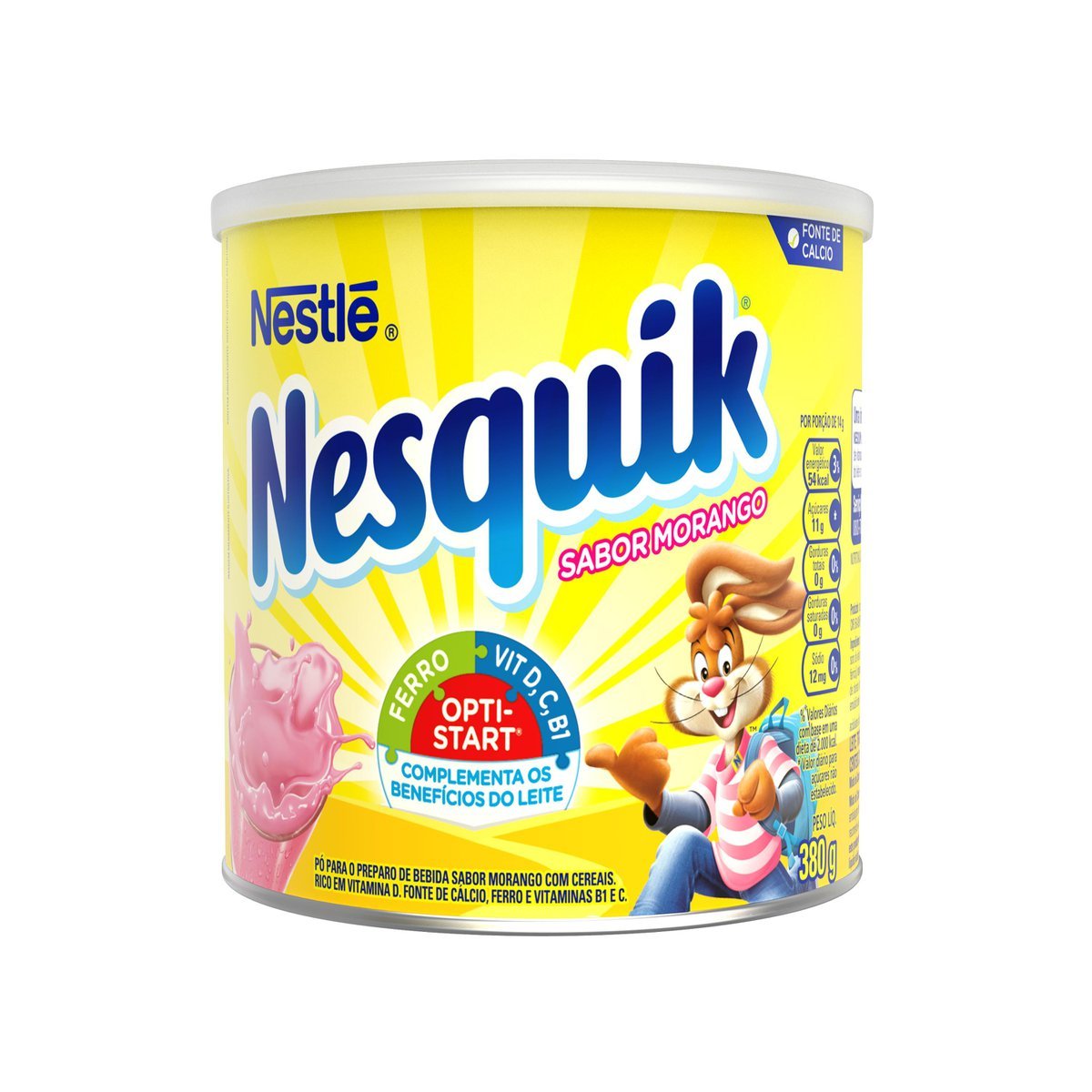 Achocolatado em Pó NESQUIK Morango 380g