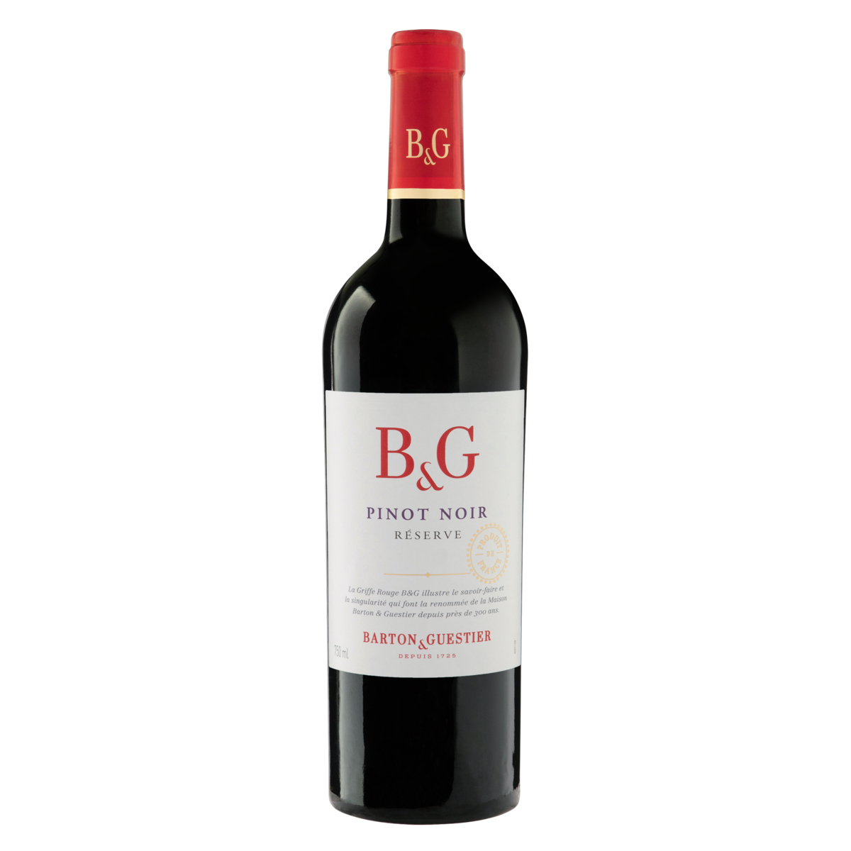 Vinho Francês Tinto B&G Reserve Pinot Noir Garrafa 750ml | Clube Extra