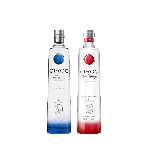Combo 1 Vodka Ciroc 750Ml + 1 Vodka Ciroc Red Berry 750Ml Clube Extra