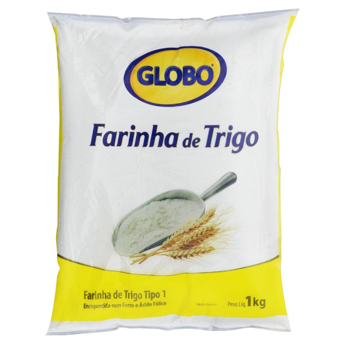 Farinha De Trigo Tipo 1 Globo Pacote 1kg Clube Extra 9025