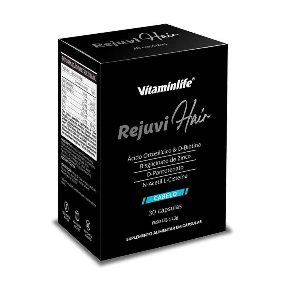 Kit 2 Rejuvi Hair Vitaminlife 30 Cápsulas Clube Extra