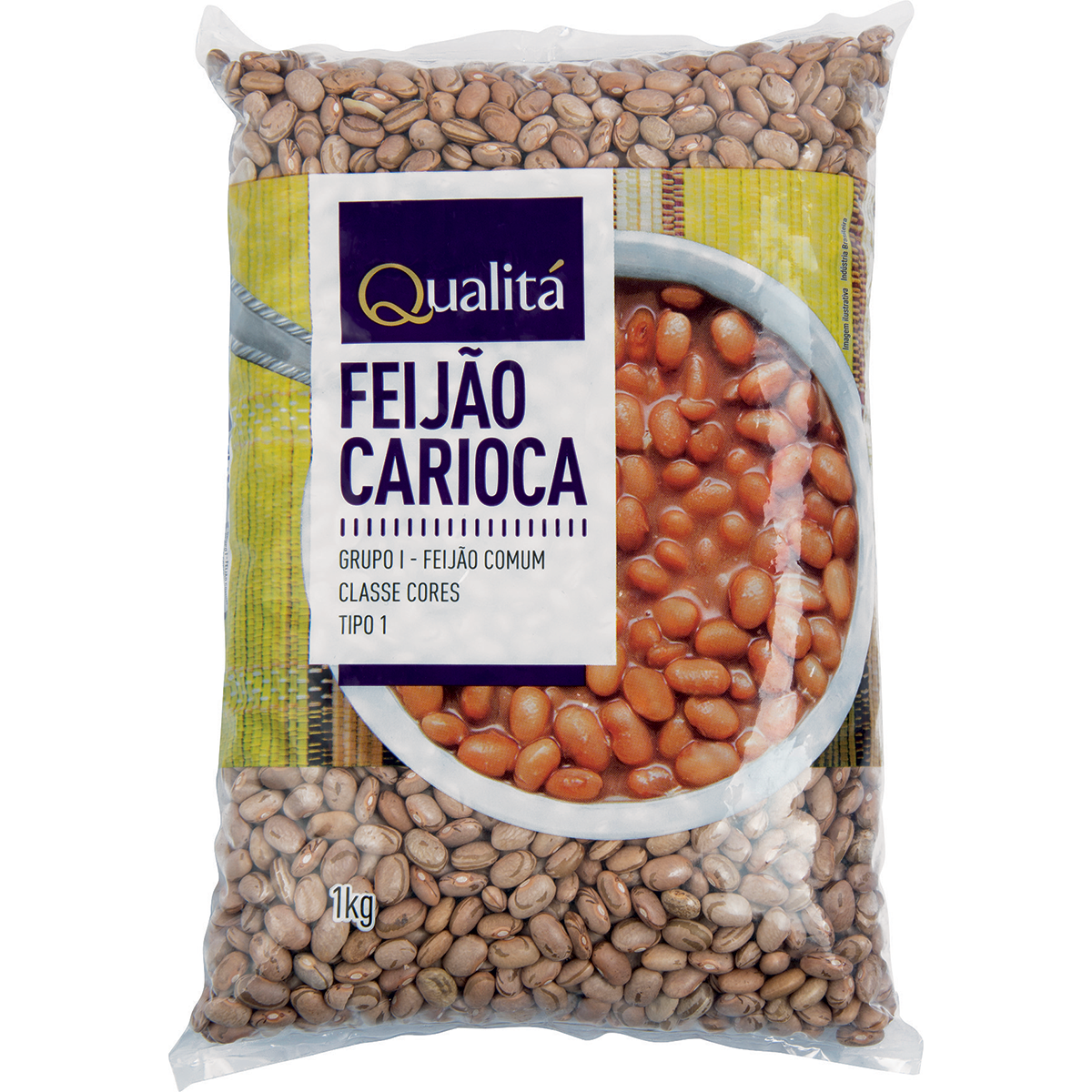 Feijao Carioca Tipo 1 Qualita Pacote 1kg Clube Extra