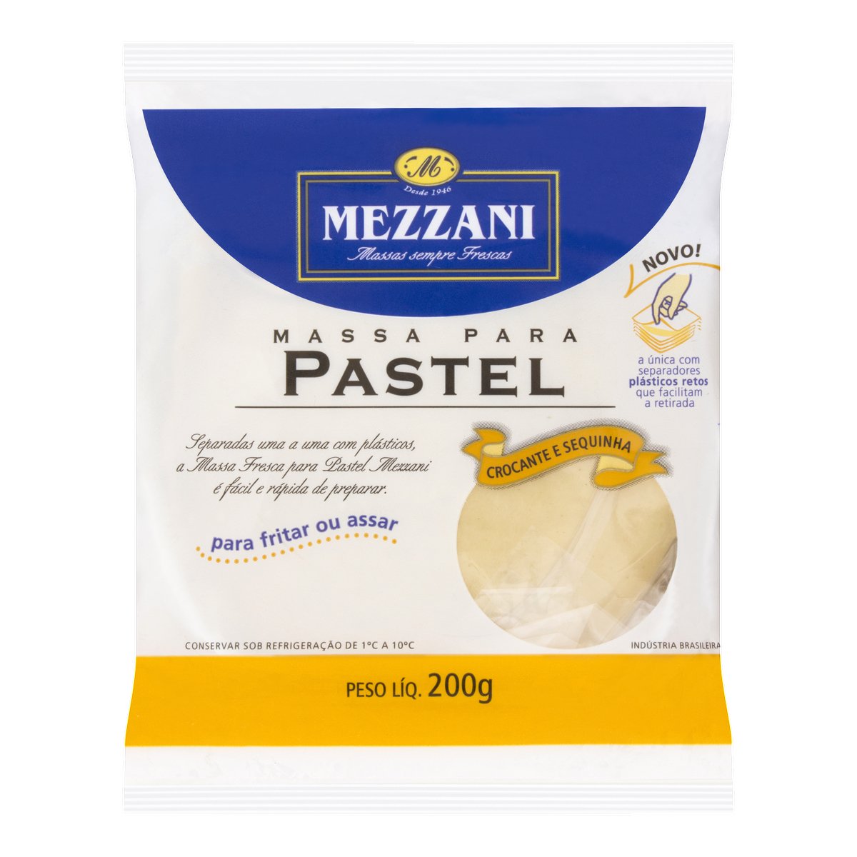 Massa Para Pastel Redonda Mezzani 200g Clube Extra