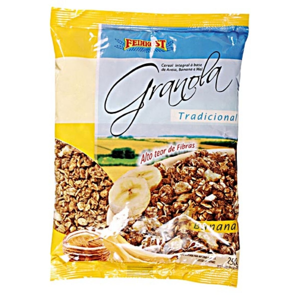 Granola à Base de Aveia , Banana e Mel FEINKOST Pacote 250g Clube Extra