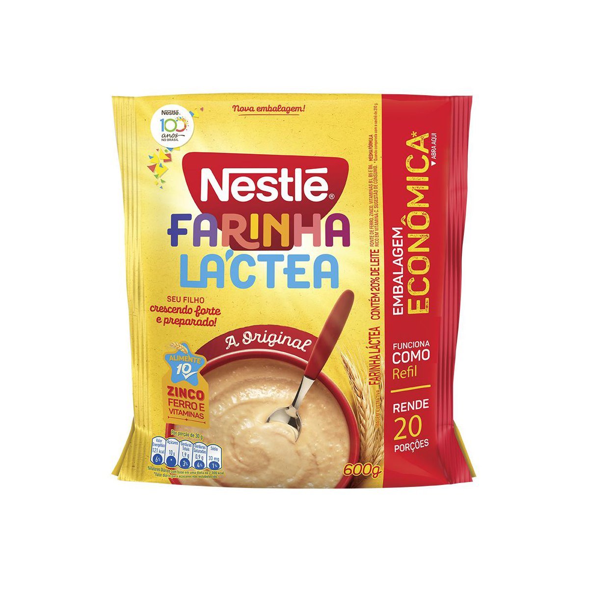 Farinha Láctea NESTLÉ Tradicional 600g