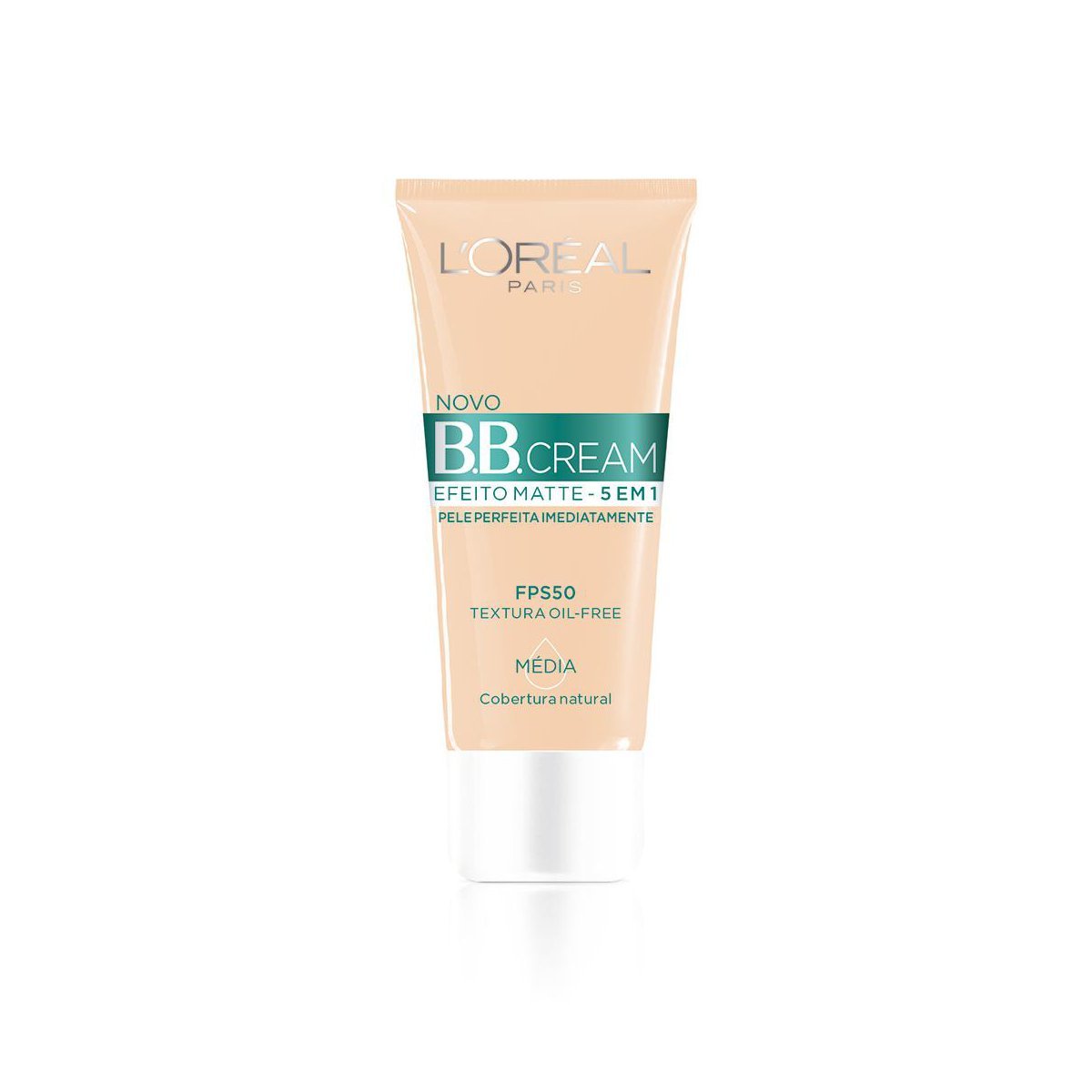 Base BB Cream L'OREAL PARIS Efeito Matte 5 Em 1 Cor Média FP50 30ml ...