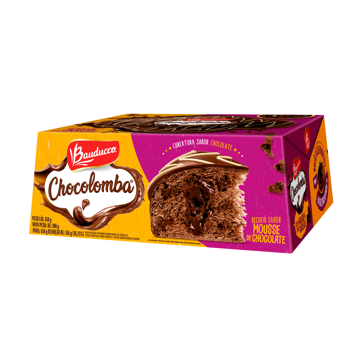 Colomba Pascal BAUDUCCO Chocolomba Sabor Mousse Caixa 650g | Clube Extra