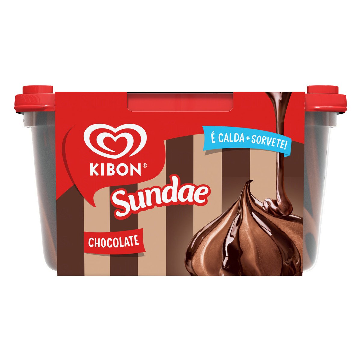 Sorvete Sundae Chocolate Kibon Pote 1,4l | Clube Extra