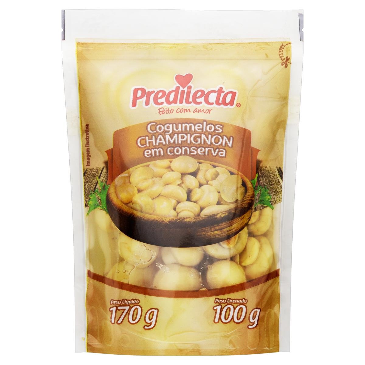 Cogumelo Champignon em Conserva Predilecta Sachê 100g Clube Extra
