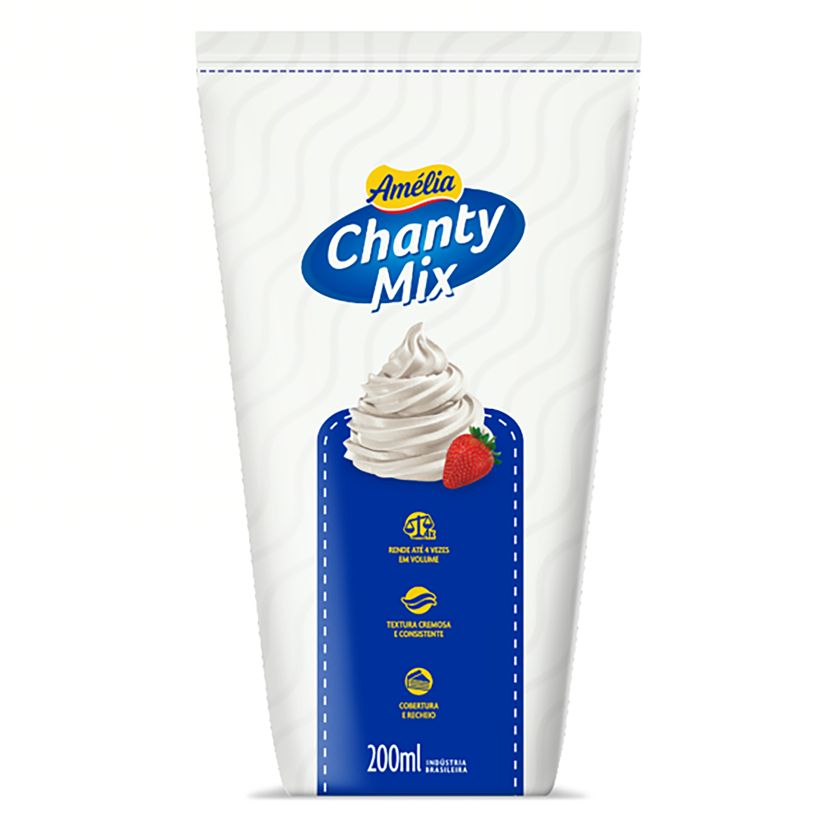 Chantilly Creme Amélia Chanty Mix Caixa 200ml Clube Extra