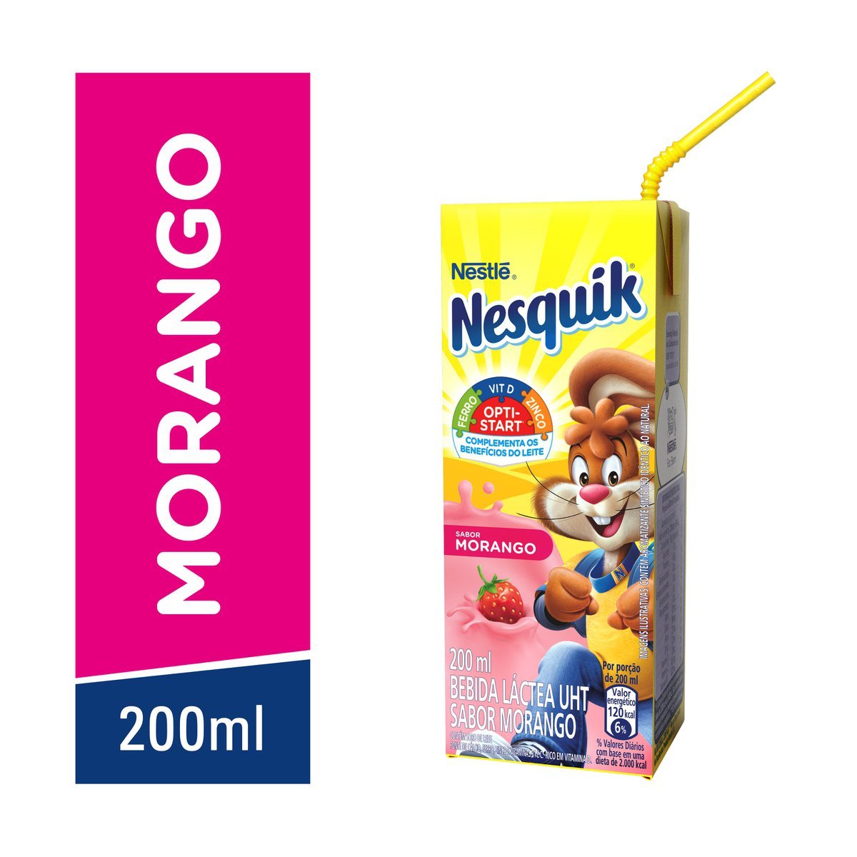 Bebida Lactea Sabor Morango Nesquik 0ml Clube Extra