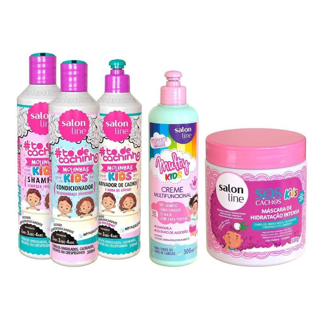 Kit Kids Todecachinho Creme Multy E Mascara Sos Kids Salon Line Clube Extra