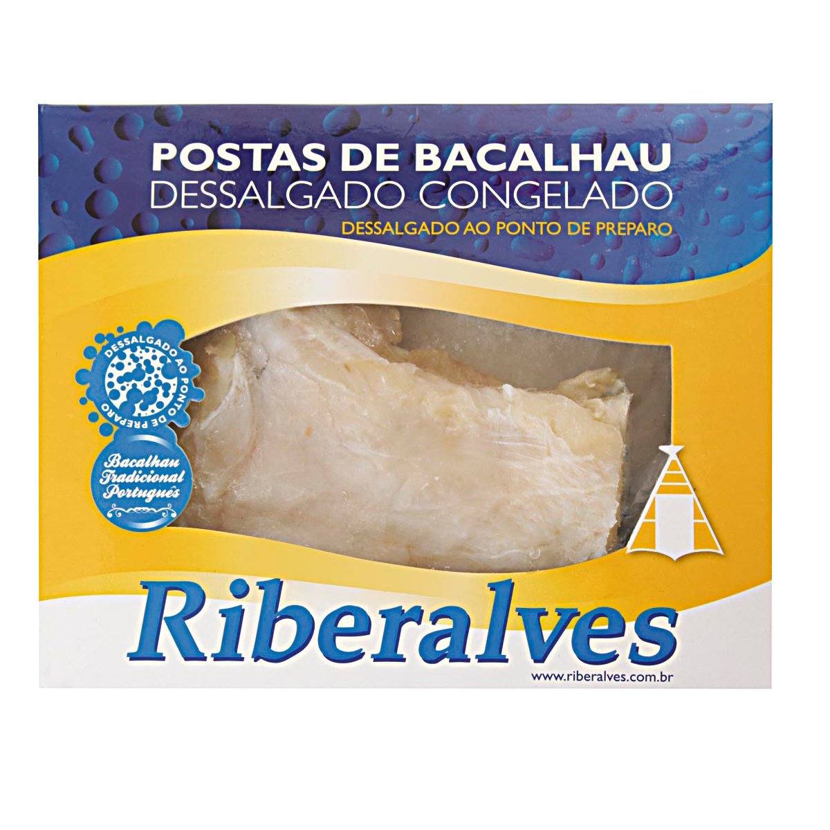 Posta de Bacalhau Dessalgado Congelado RIBERALVES 800g Clube Extra
