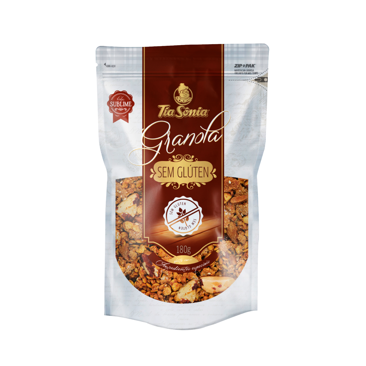 Granola TIA SONIA Sem Glúten 180G Clube Extra