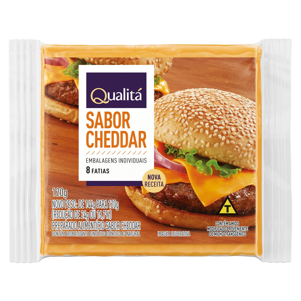 Queijo Fundido Tipo Cheddar Qualitá 120g Clube Extra