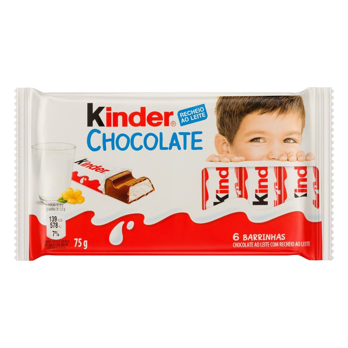 Chocolate KINDER Pacote 75g Clube Extra