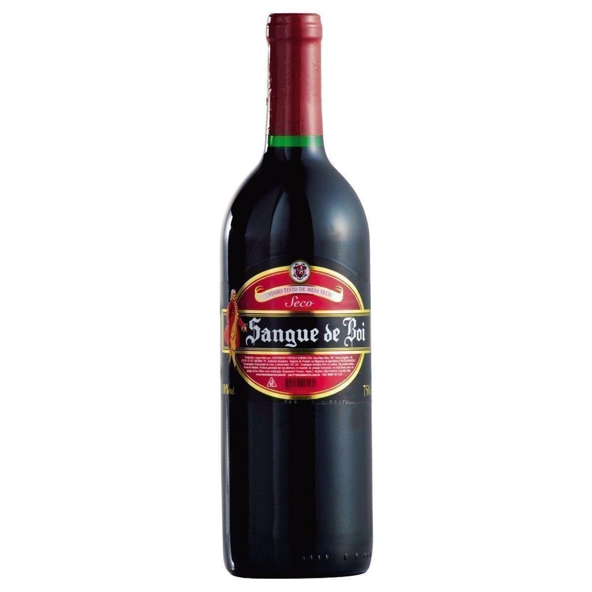 Vinho Nacional Tinto Seco Sangue De Boi Garrafa Ml Clube Extra