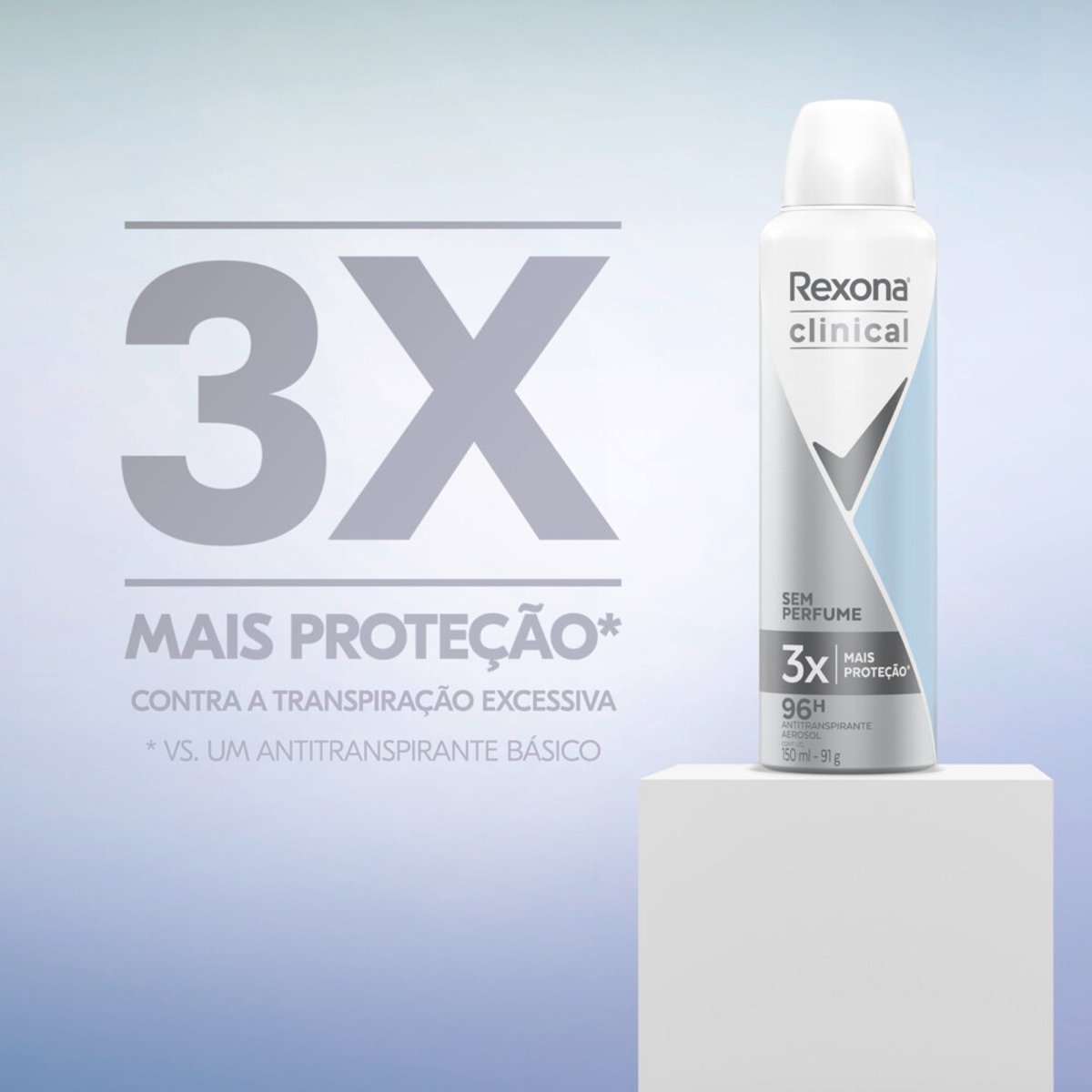 Desodorante Rexona Clinical sem Perfume Aerosol Feminino 150ml com o melhor  preço - Drogaria Sinete