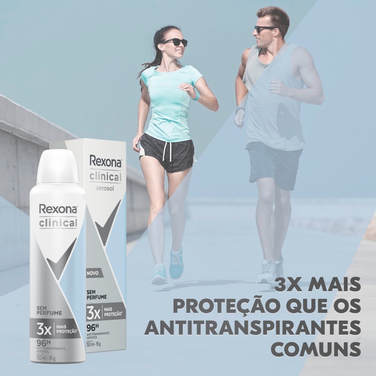 Desodorante Antitranspirante Aerosol Rexona Clinical 150ml - Unidade