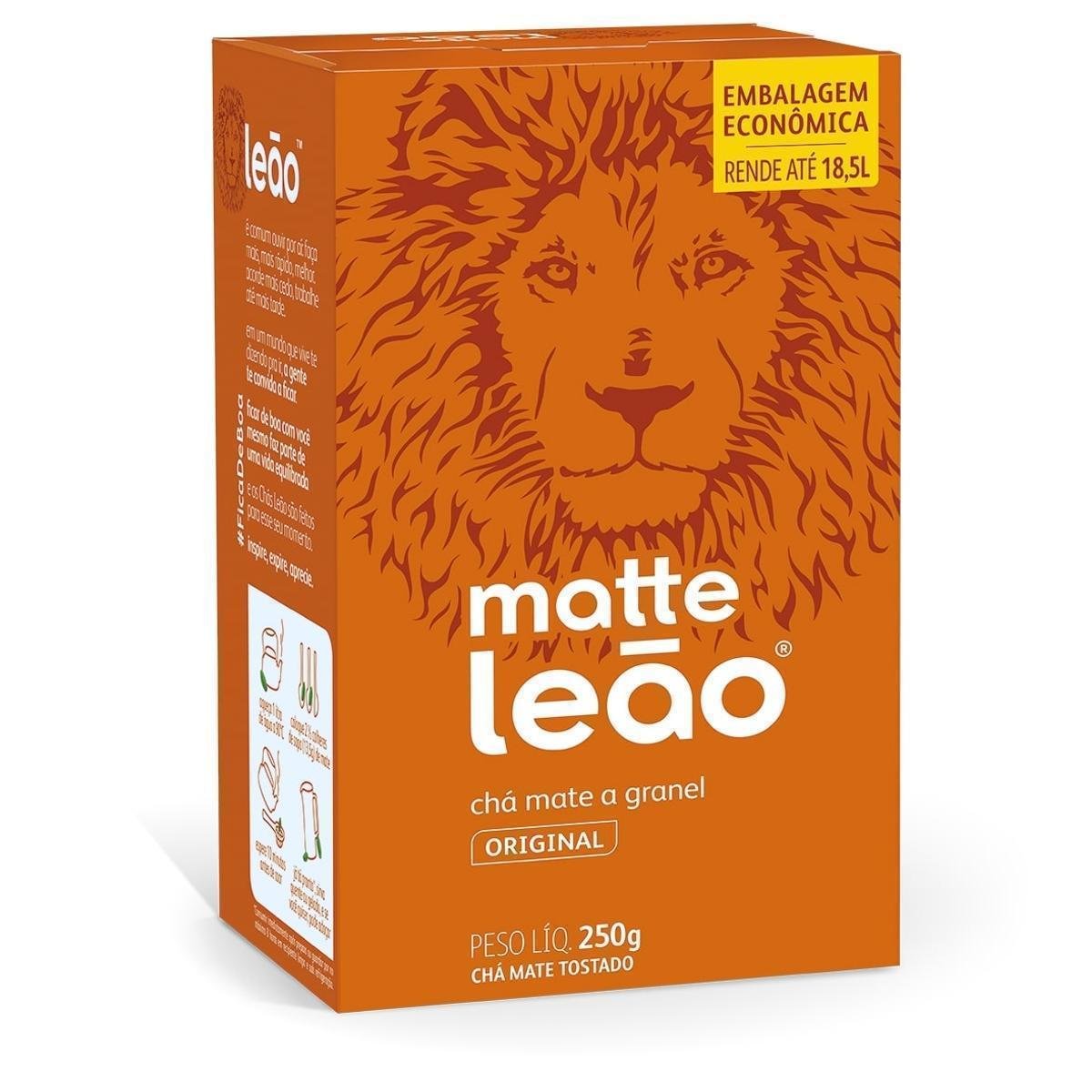 Chá MATTE LEÃO Natural à Granel 250g | Clube Extra