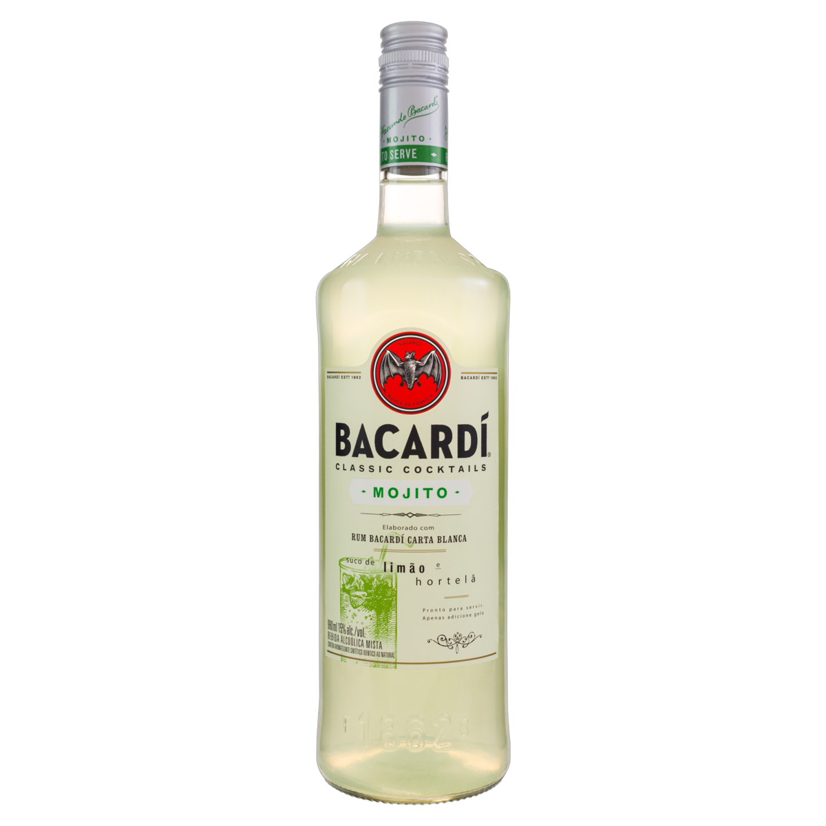 Rum BACARDI Mojito Garrafa 980ml Clube Extra